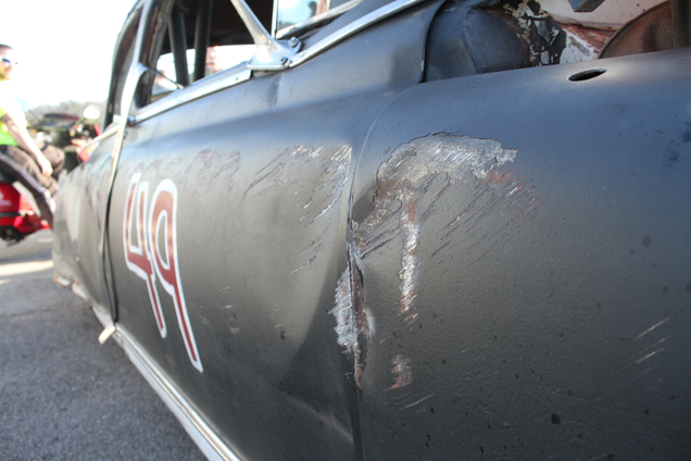 Damage to the side of the Nash. Photo credit: Stef Schrader